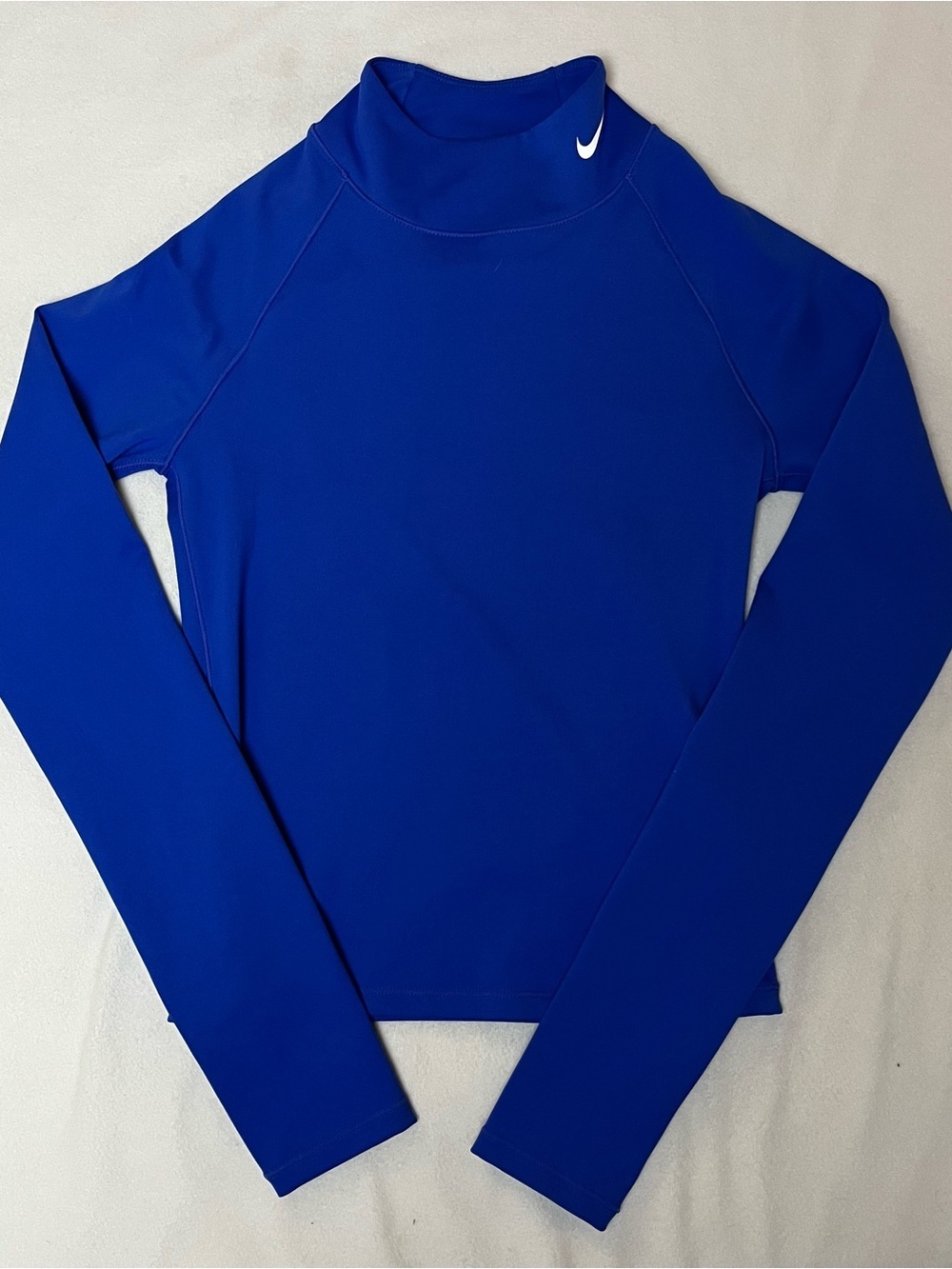Nike Long Sleeve Performance Top - Blue and White